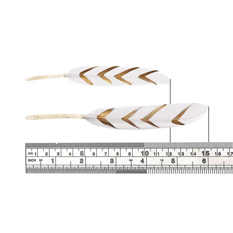Оптовая продажа Белых гусиных перьев из белого золота, 10 шт.-100 шт.-500 шт. Для рукоделия 10-15 см (4-6 дюймов) и свадебного украшения вечеринки.