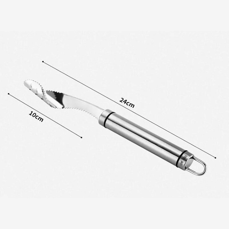 

Silver Stainless Steel Vegetable Fruit Pepper Chili Corer Remover With Steel Handle Multifunctional Kitchen Tools