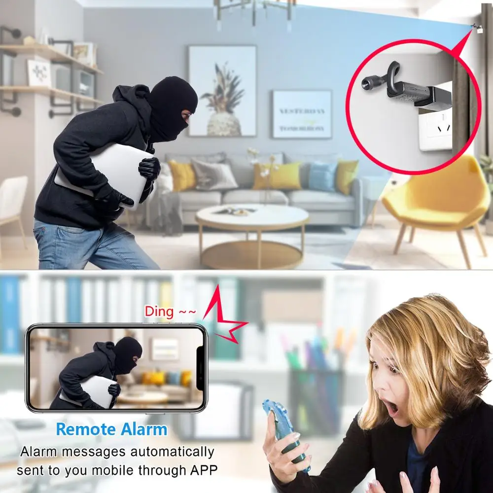 EVKVO HD Смарт мини Wifi USB камера в режиме реального времени ip наблюдения AI