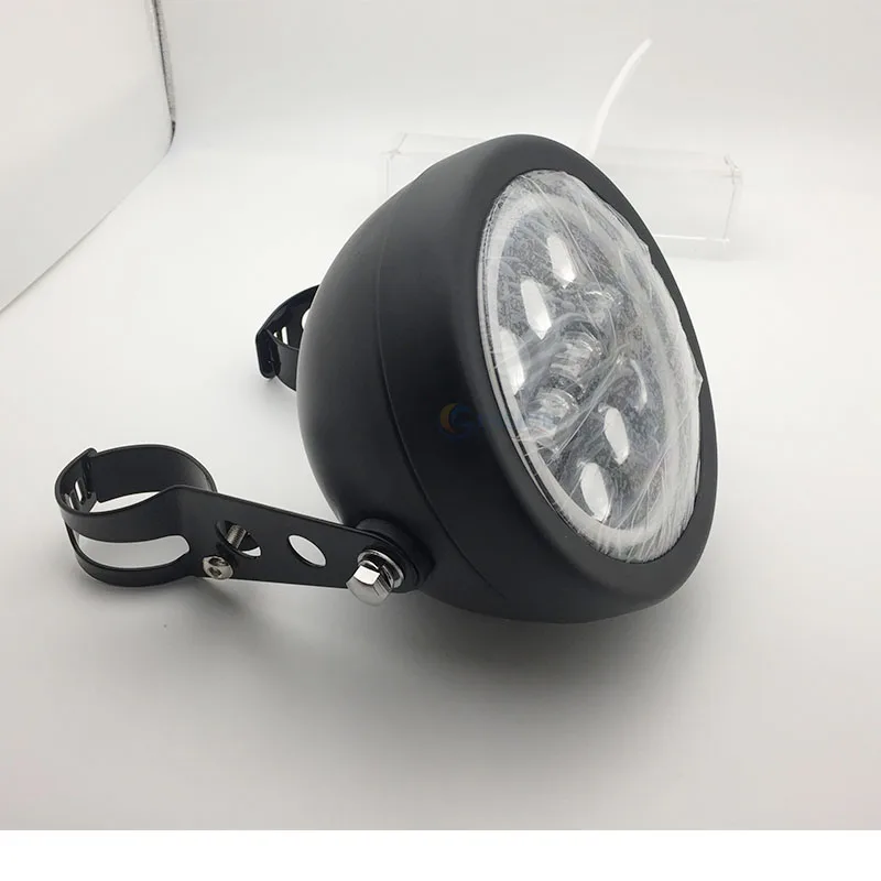 

Round 5 3/4'' Headlight Mount Bracket Housing Bucket 5.75 Inch LED Headlights Halo DRL Headlamp For Dyna Sportster Softail