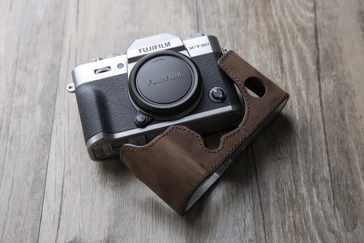 AYdgcam чехол для камеры из натуральной кожи ручной работы для Fuji Fujifilm XT10 XT20 XT30 Ретро винтажный нижний чехол