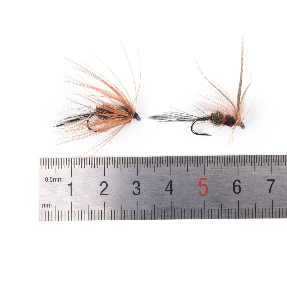 

32pcs/box Fly Lures Fish Artificial Insect Bait Trout Flies Feather Bait Lures Nymph Dry and Wet Flies Fishing Tackle