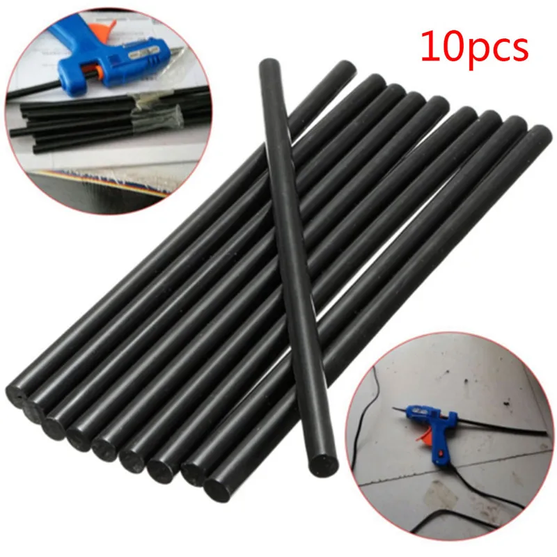

10pcs Black Glue Sticks Auto Body Painltess Dent Repair For Hail Puller Painltess Dent Repair Tool