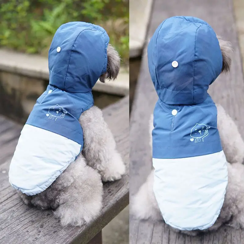 

Pet Dog Thicken Warm Simple and Fashion Cotton Coat Pet Clothes Outdoor Jacket Dog Raincoat Clothes for Small Medium Large Dogs