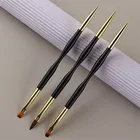 3 шт., набор кистей для маникюра, с французскими полосками