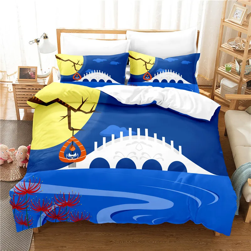 

Color World Bedding Set Duvet Cover Set 3d Bedding Digital Printing Bed Linen Queen Size Bedding Set Fashion Design