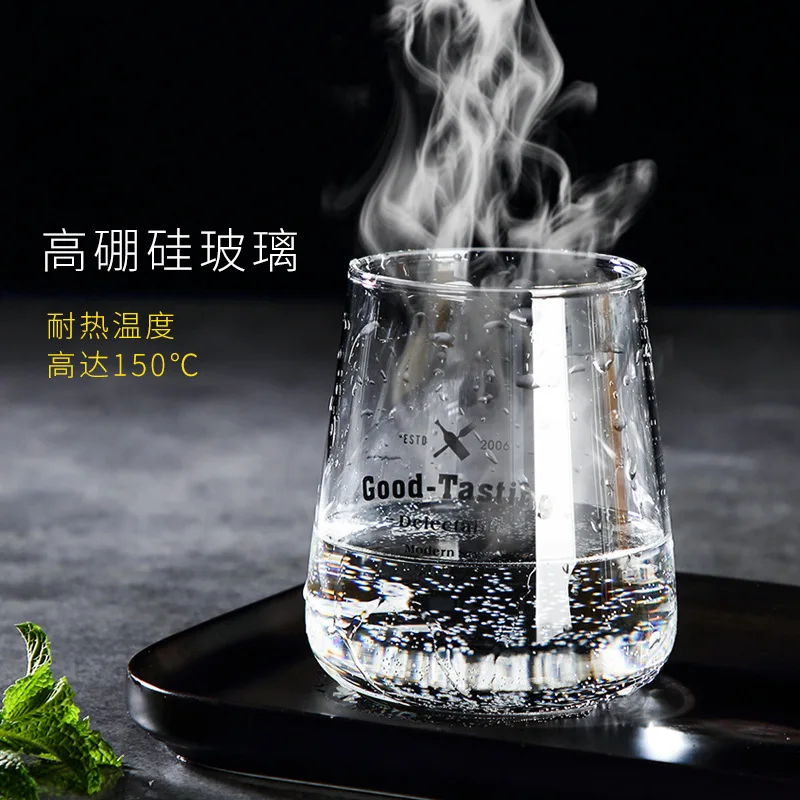 Glass Woman Flower Receptacle Ins Wind Transparent High Temperature Resistance Teacup Will Capacity Milk Cup Drinks Male | Дом и сад