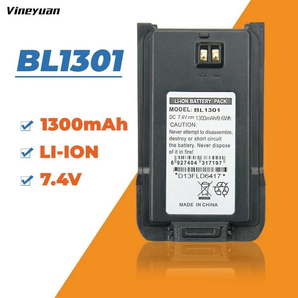 BL1301 BL1719 Аккумулятор для HYT TC-446S TC-518 TC-580 TC-560 TC-585 TC-500S двусторонней радиосвязи |