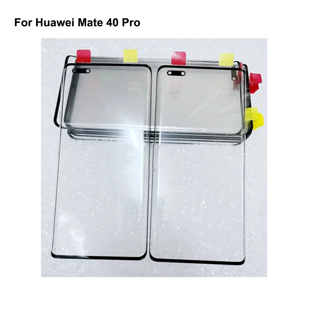 

Для Huawei Mate 40 Pro переднее ЖК-стекло объектив сенсорный экран для Huawei Mate 40Pro Сенсорная панель внешнее стекло экрана без гибкости