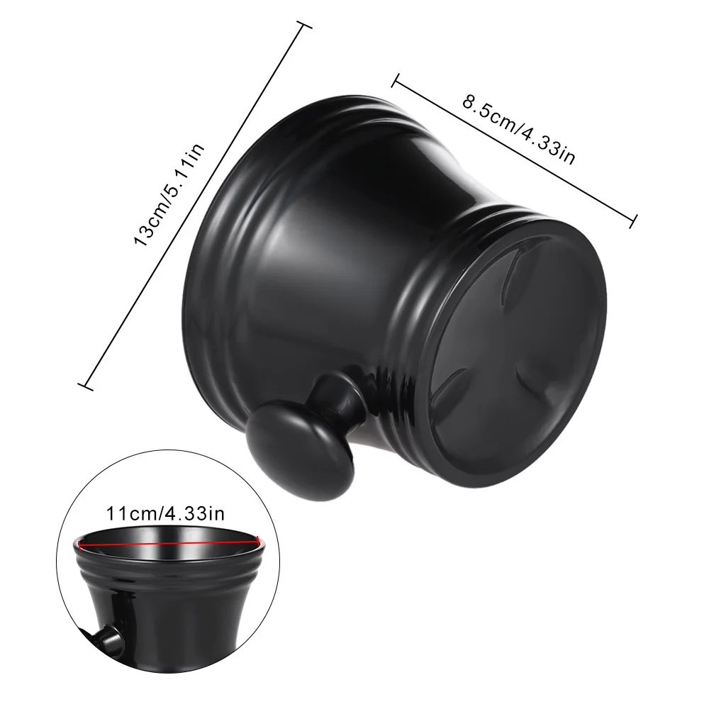 

1PC Shaving Foam Bowl Beard Brush Shaving Cream Bowl Black Soap Bowl Shaving Cream Soap Bowl