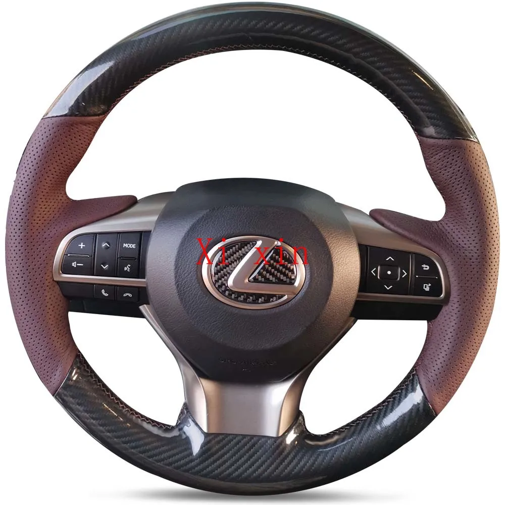 

For Lexus NX200 ES300h RX270/ES240 DIY custom leather hand-sewn car steering wheel cover