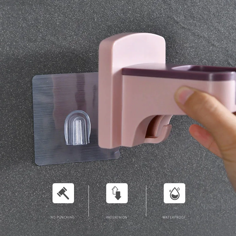 

Hair Dryer Holder Blower Organizer Adhesive Wall Mounted Nail Free Bathroom Shelf Hair Dryer Storage