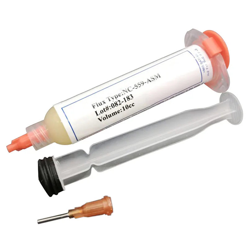 1 комплект в форме иглы 10cc NC-559 ASM PGA BGA SMD с гибким наконечником шприца флюс паяльной пасты смазки ремонт Solde