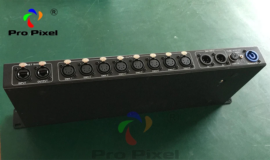 Artnet Dmx управление Лер 8-портовый преобразователь выход 8x512 4096 каналов 3PIN или 5PIN можно выбрать для Satge Dj светильник управления - Цвет: 5pin