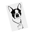 наклейки на авто Бостонский терьер Собака наклейка черная виниловая наклейка водостойкая мотоциклетная наклейка на бампер прозрачный фон