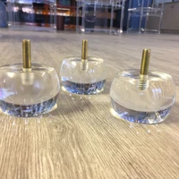 4pcslot acrylic sofa desk legs fake crystal transparent table cupboard legs home decoration furniture hardware accessories