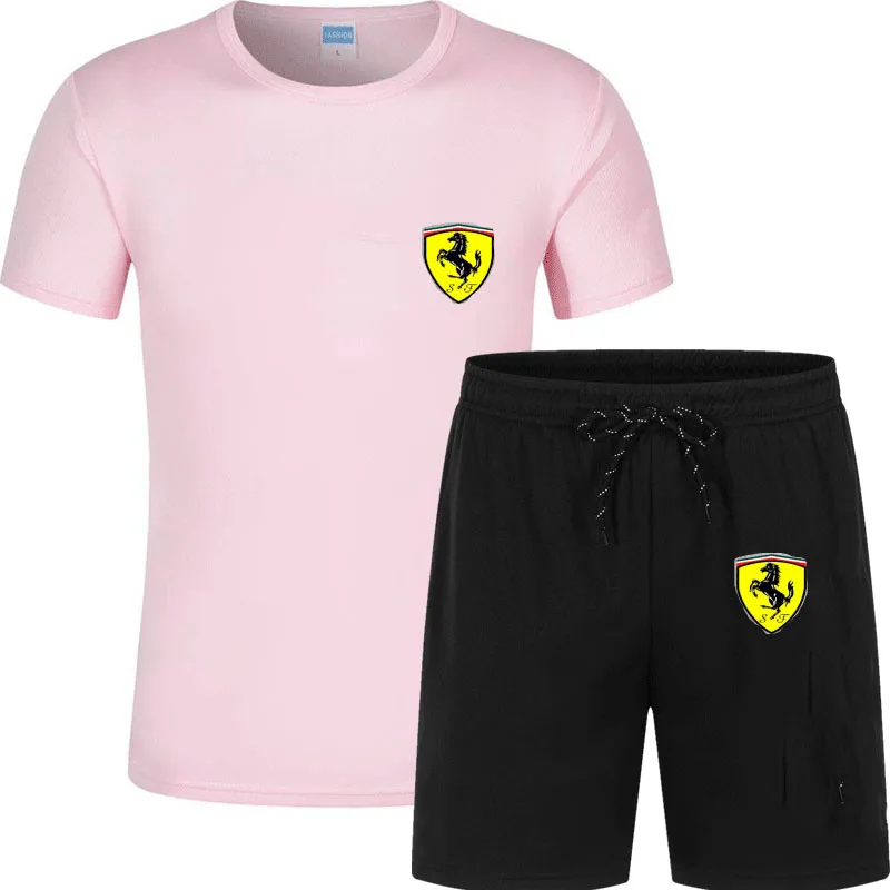 

2021 summer fashion leisure men's suit sportswear sportswear tracksuit men men's setspants short sleeve T-shirt 2-piece set