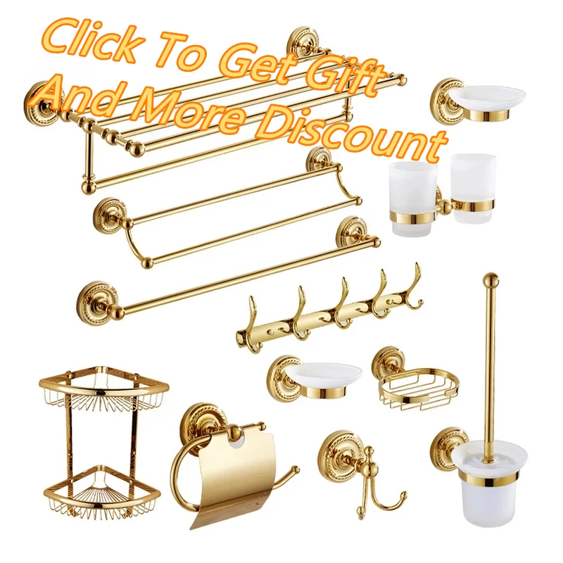 zgrk gold bathroom accessories bath brass bathroom soap dish set toilet life bathroom rack paper holder bathroom appliance free global shipping
