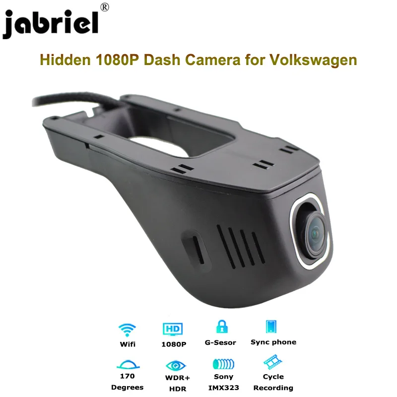 Автомобильная камера Jabriel 24 часовая 1080P видеорегистратор для Volkswagen polo vw golf 4 5 7 mk3 mk4