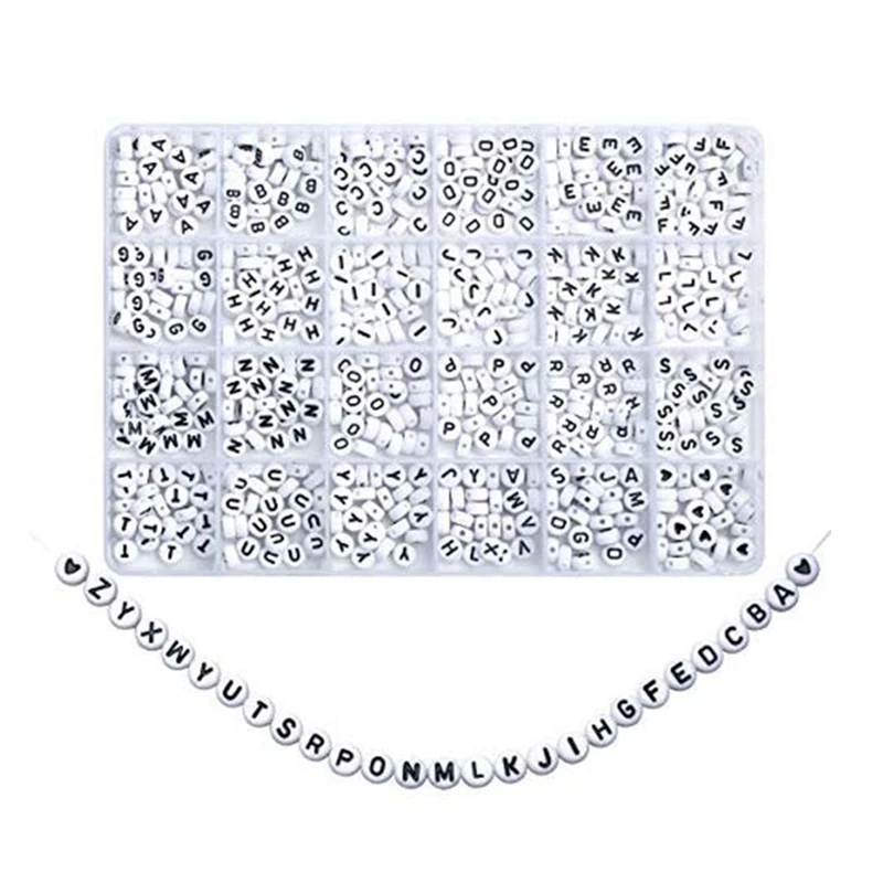 

5520Pc Bead Kit Acrylic 26 A-Z Alphabet Beads DIY Beaded Materials for Jewelry Making Children's Jewelry and Beaded Crafts