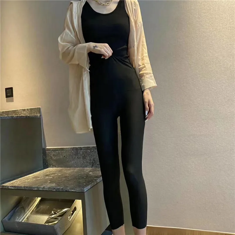 

Womens Silver ion coating Thermo Pants Sweat Sauna Suits Body Shapers Woman Waist Trainer Slimming Shorts Girls Fitness Leggings