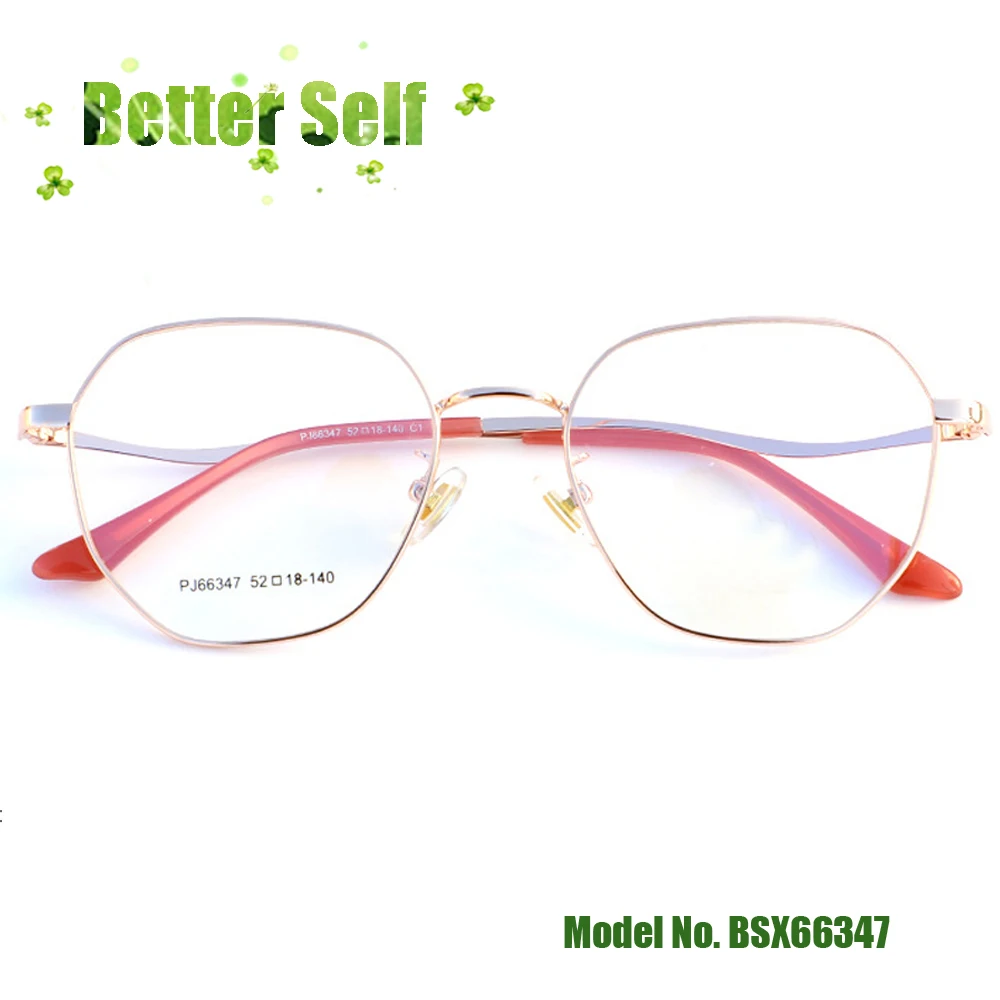 Женские круглые очки в Корейском стиле BSX66347 европейском металлические с линзами