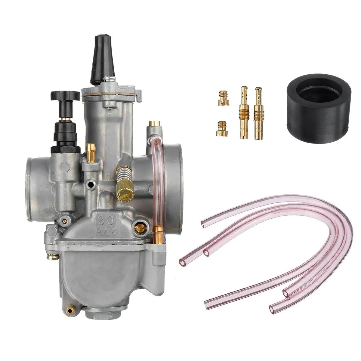 30mm Карбюратора мотоцикла универсальный Carburador Carb Мощность струи для Keihin PWK око 21/24/26/28/30/32/34 мм для 200cc до 250cc двигатель - Цвет: 30mm