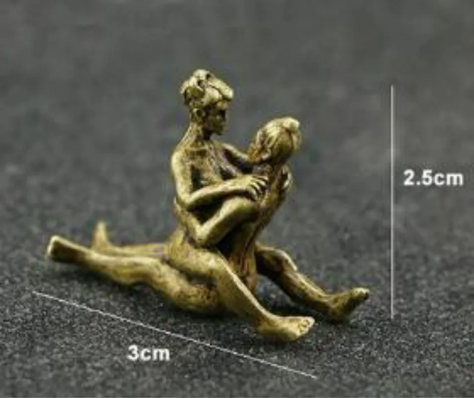 12 шт./компл. коллекционные ремесла Западный арт деко чистая бронза любовь поцелуй