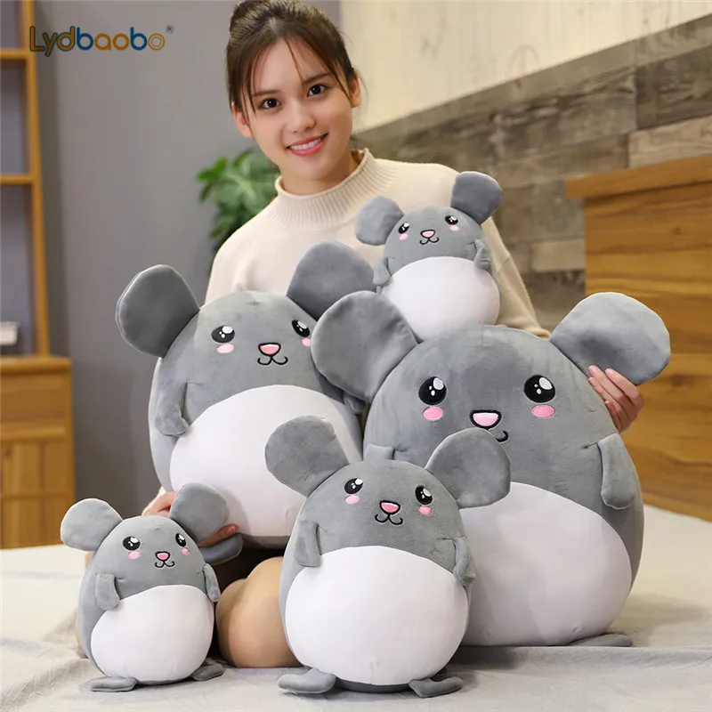 1 шт., 25 см, новинка, Kawaii, серая крыса, плюшевая игрушка, плюшевые игрушки для девочек, детские игрушки для мальчиков, kawaii, кукла мышка, детские рождественские подарки