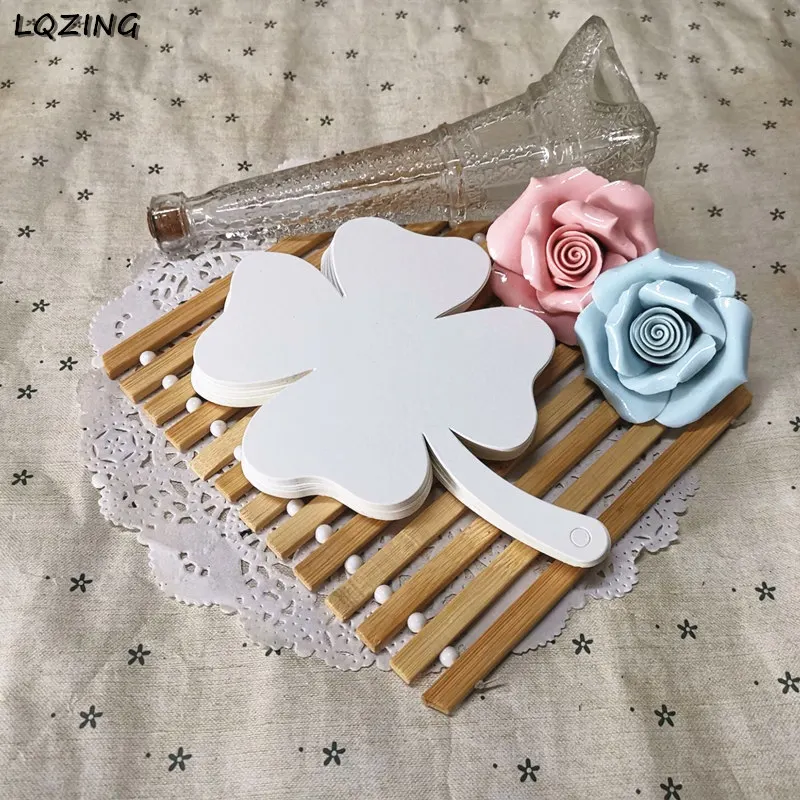 Новый стиль четыре листа клевера форма пустая закладка цена подвесные бирки