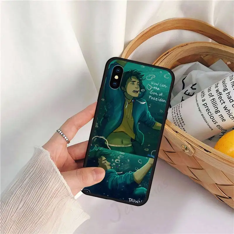 

percy jackson cartoon Movie Phone Case for iPhone 11 12 pro XS MAX 8 7 6 6S Plus X 5S SE 2020 XR luxury brand shell