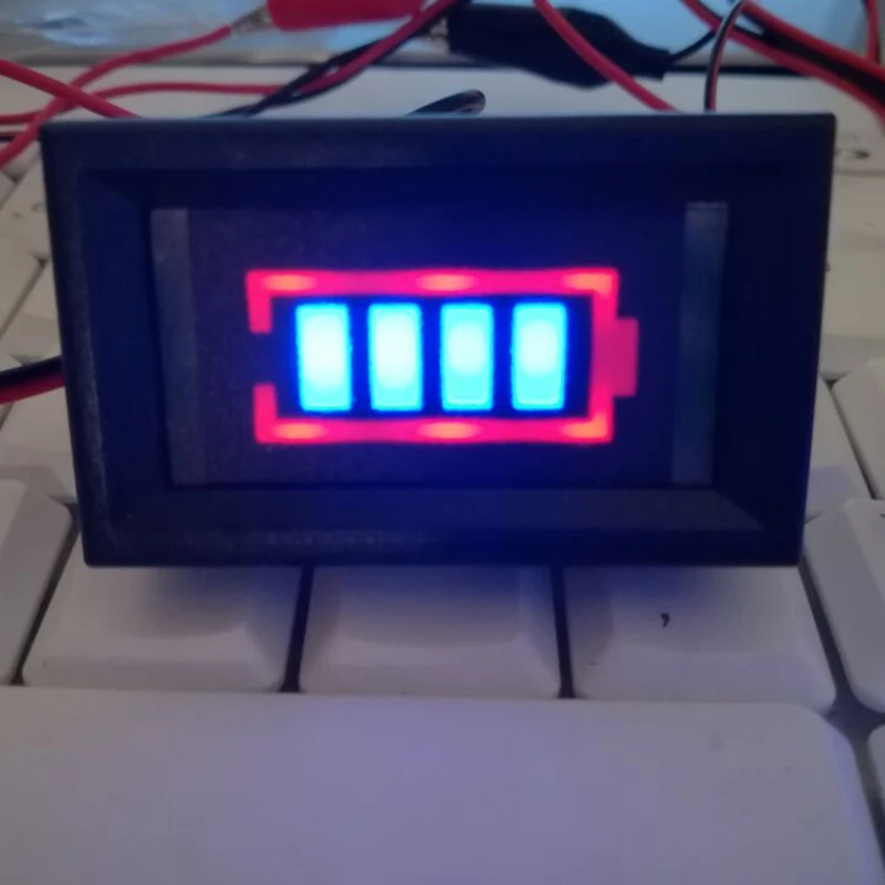 Синий индикатор заряда литиевой батареи процент литий ионная батарея дисплей