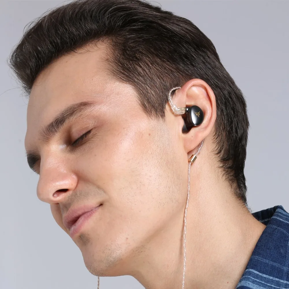 Whizzer A-HE03, гибридные Наушники Hi-Res с арматурным покрытием, Hi-Fi, басовые наушники, 2-контактный разъем, 3,5 мм, в ухо, мониторы, Hi-Fi наушники