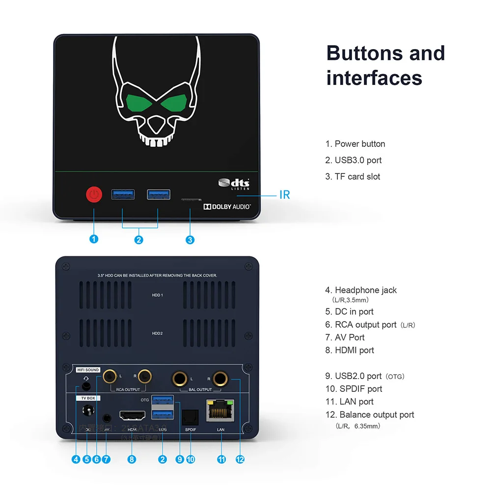 ТВ приставка Beelink GS King X Android 9 0 шестиядерный Amlogic S922X H 4 Гб DDR4 64 ГБ Wi Fi Dolby DTS BT 4K HD