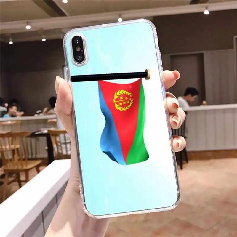 

Eritrea Bandiera Nazionale Phone Case Transparent soft For iphone 5 5s 5c se 6 6s 7 8 11 12 plus mini x xs xr pro max