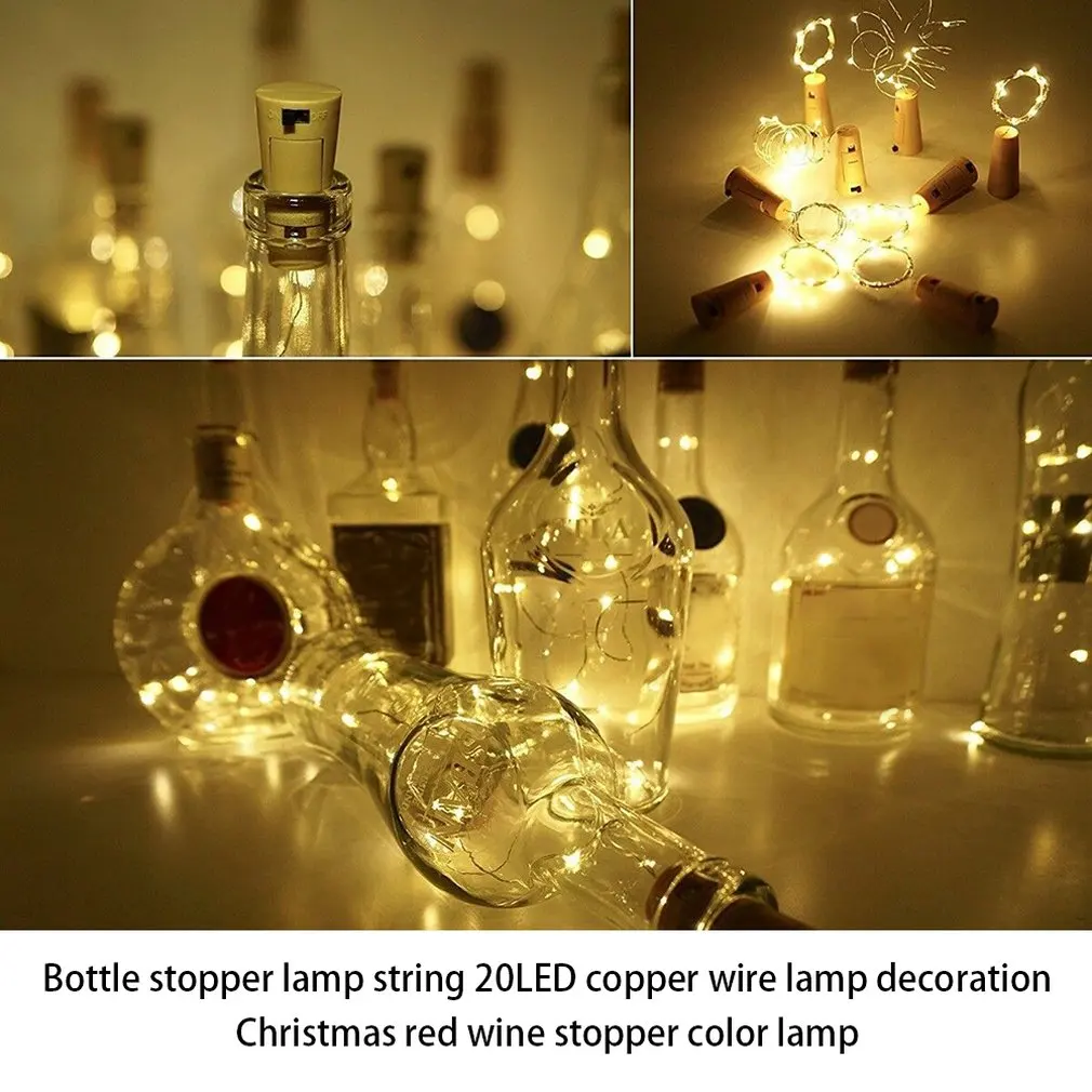 

1M 2M Copper Wire LED String lights Holiday lighting Fairy Garland For Christmas Tree Wedding Party Decor Drop Shipping Sale