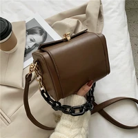 2020 new in crossbody bag for women chic fashionable single shoulder chain purses and handbags trendy designer square clutches