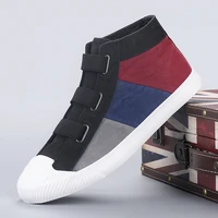 holfredterse 7 colour men casual flat canvas shoes elastic band slip on breathable ankle shoes spring autumn lightweight 9815