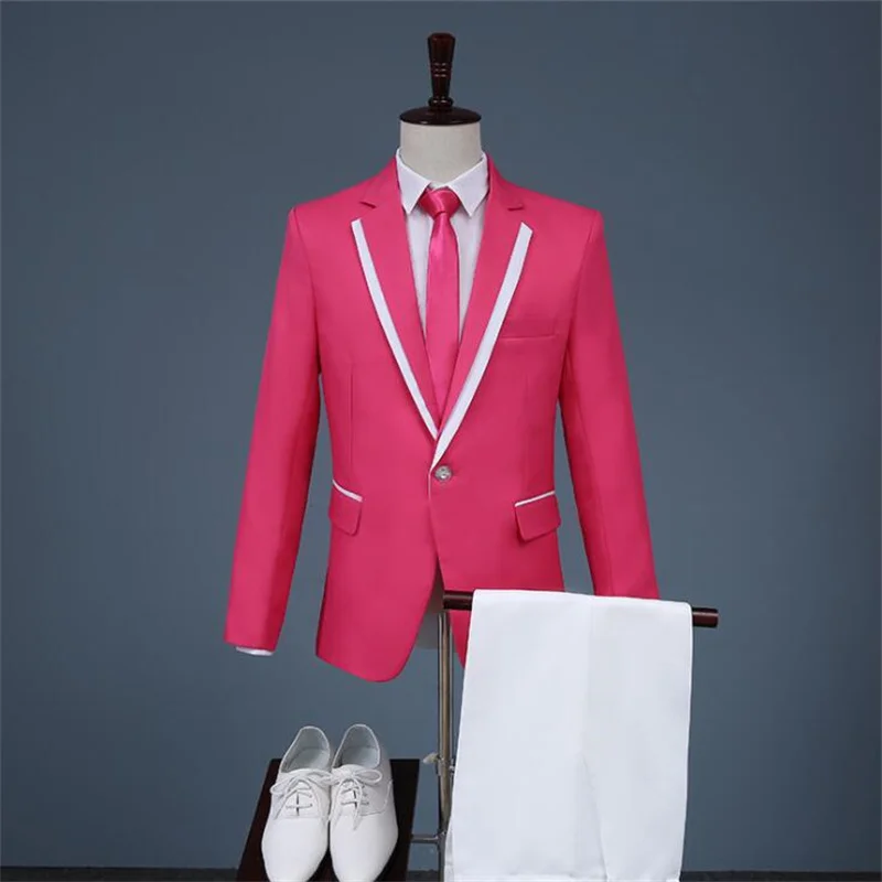 New men's performance suits groom blazers wedding dresses stage host performance chorus anzug herren