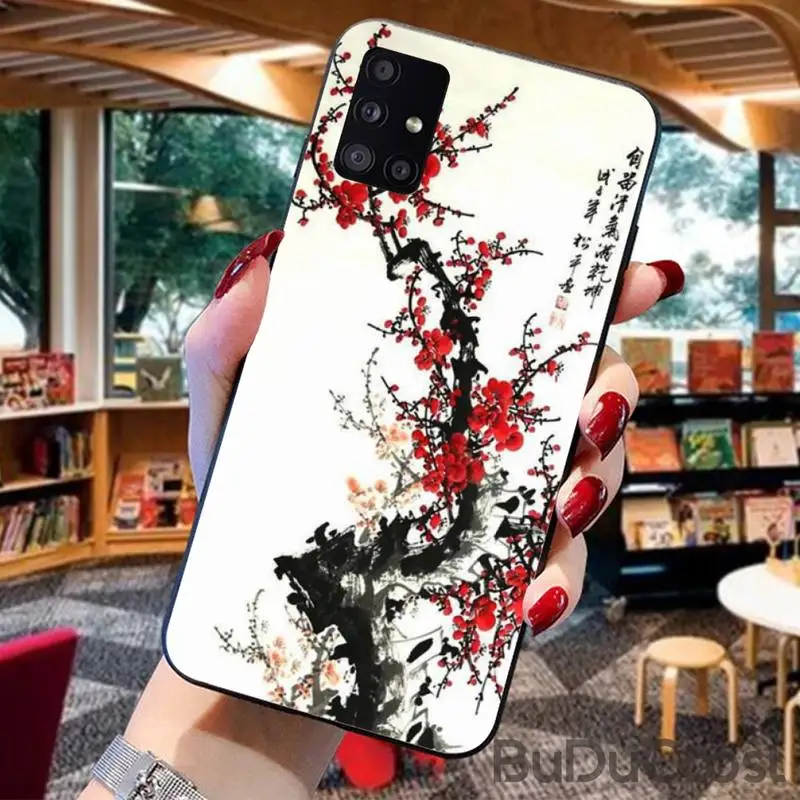 Китайский рисунок Dongmei черный чехол для сотового телефона Samsung A10 20 30 40 50 70 10S 20S 2 Core