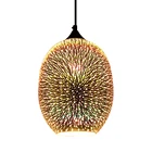 Nordic 3D Красочные подвесные стеклянные лампы E27 светодиодный для кухни, ресторана, гостиной