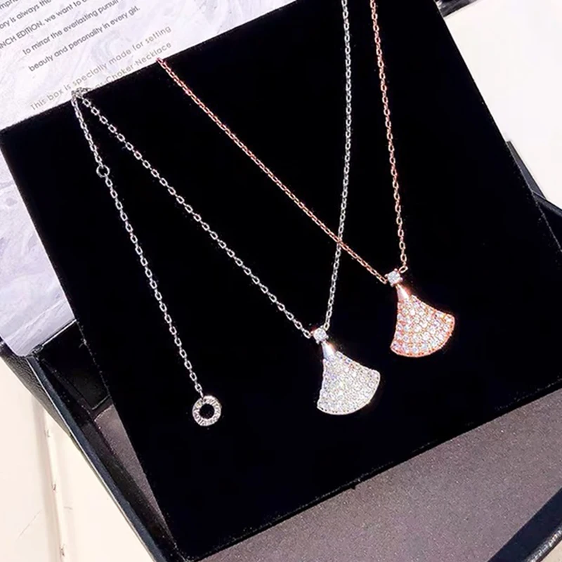 

Original Brand Charm Jewelry Stainless Steel Anti Allergy Necklace Women Necklace Holiday Couple Gift
