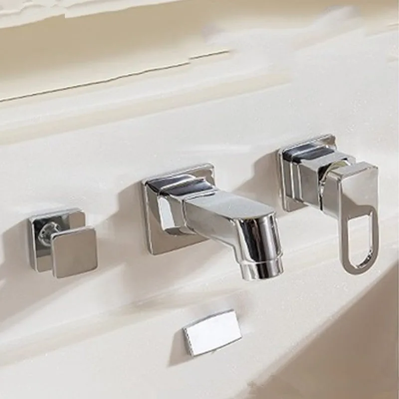 

Bathroom Basin Faucets Chrome Brass Hot & Cold Sink Mixer Tap Pull Out Spray Nozzle Type Single Handle Widespread Basin Faucet