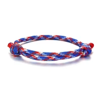 irish nautical blue rope bracelet for men adjustable size