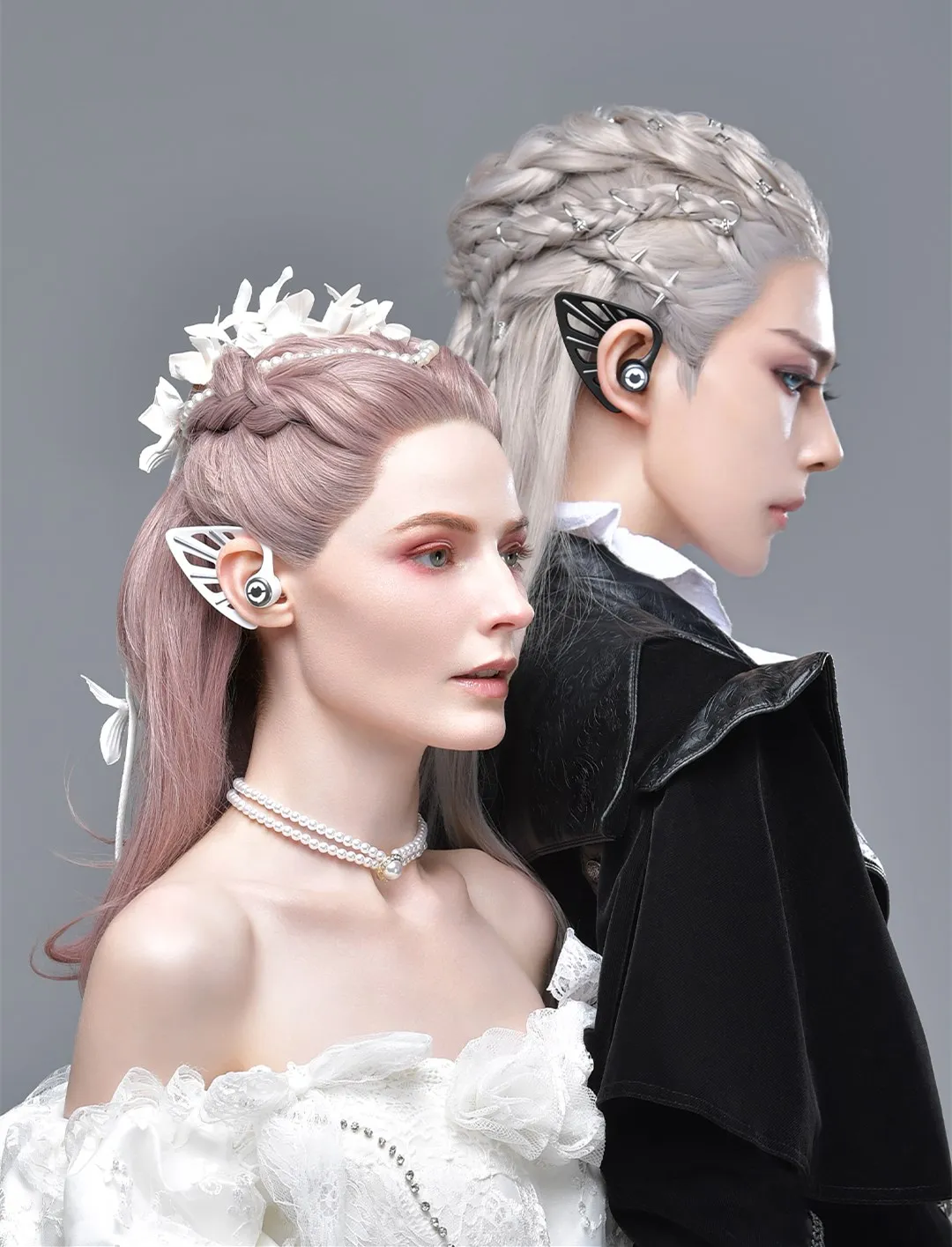 Новые Беспроводные стереонаушники YOWU Sphynx с Bluetooth, комиксы Elf светодиодный, умная музыка, наушники с ушным крючком, Поддержка приложения