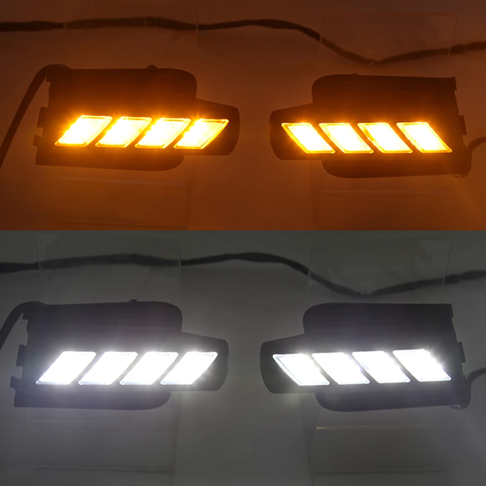 Car Flashing for Toyota Prado 120 LC120 GRJ120 2003~2009 LED DRL Daytime driving Running Light Daylight bumper light accessories |