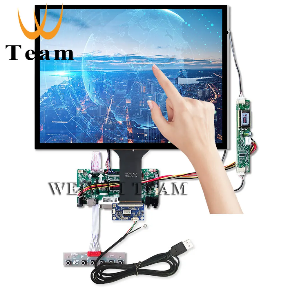 Wisecoco 15 дюймов tft ЖК-экран дисплей 1024x768 с vga HDMI dvi драйвер платы холодным катодом (ccfl)