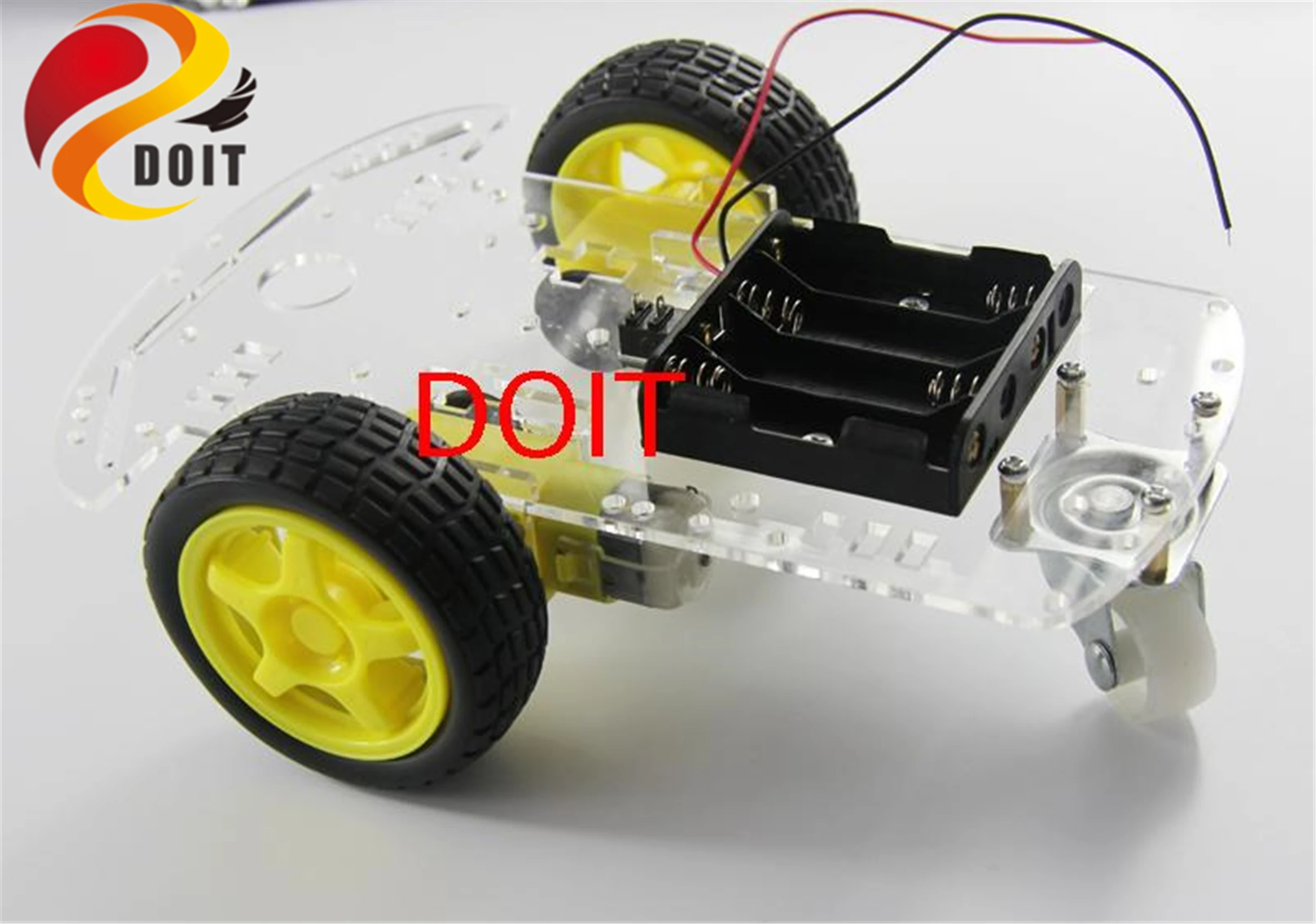 SZDOIT 2WD акриловый Интеллектуальный робот шасси автомобиля отслеживания