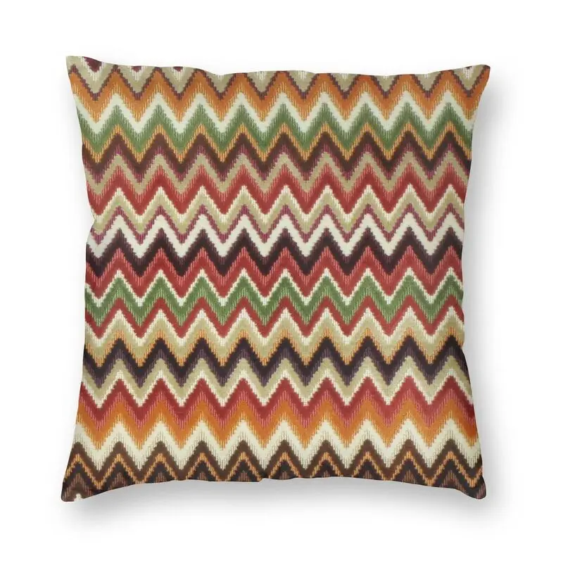 

Красочная зигзагообразная подушка в скандинавском стиле в стиле бохо, богемная зигзагообразная подушка для дивана, автомобиля, квадратная ...