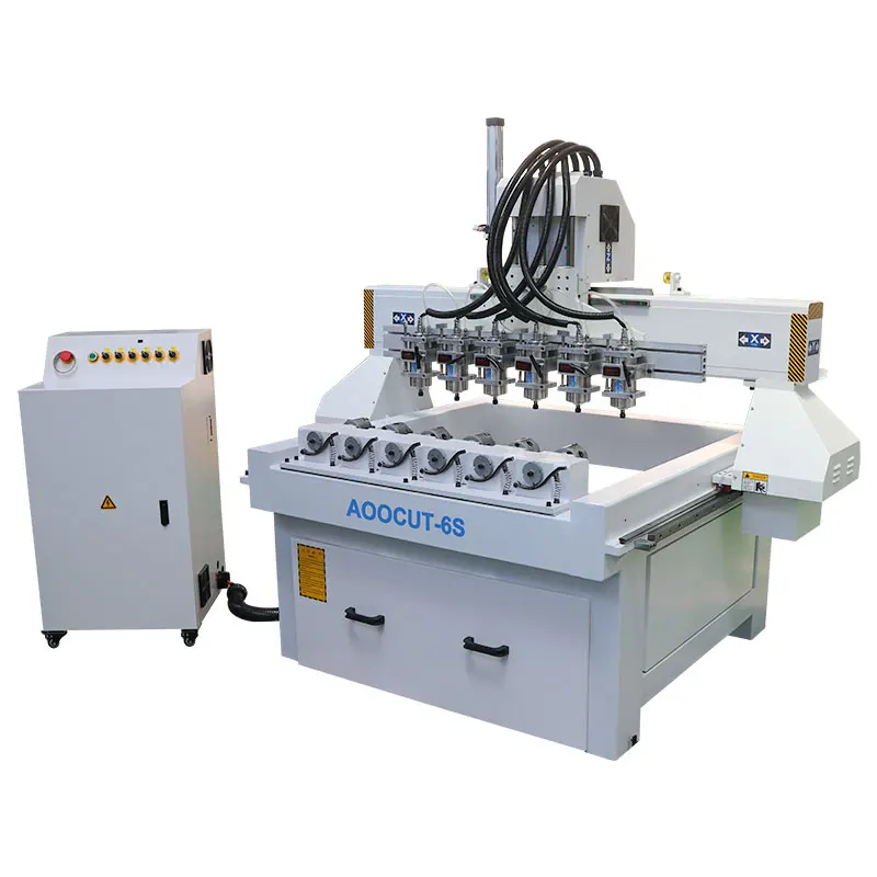 Aoocut multi шпиндели cnc маршрутизатор для дерева алюминия акриловой резки машины